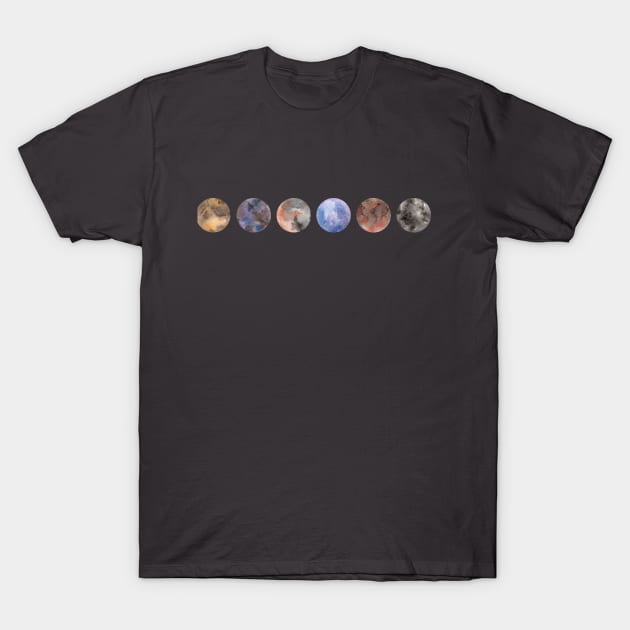 planets T-Shirt by alenaganzhela